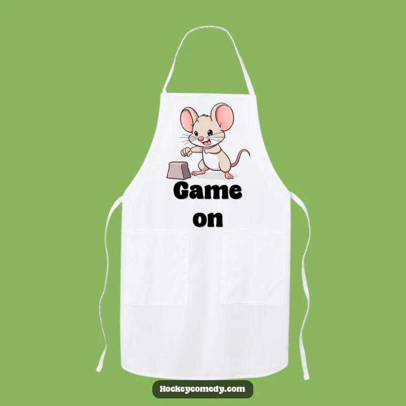 Funny Brave Mouse Apron - Determined Chef's Accessory, Hilarious Gift!