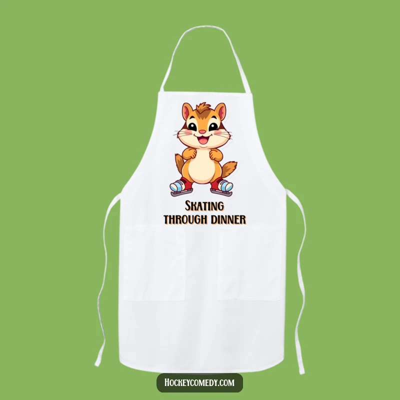 Funny Chipmunk Kitchen Apron - Hilarious Skater Chef Accessory Gift