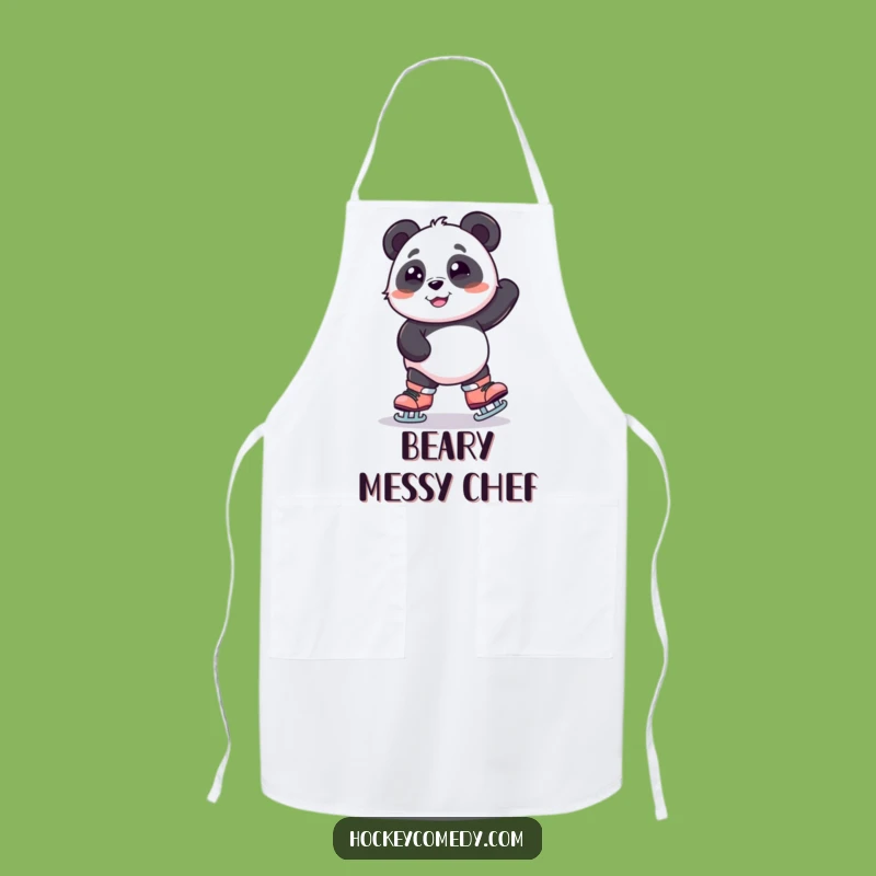 Funny Panda Skating Apron - Wobbly Bear Kitchen Wear, Perfect Funny Gift