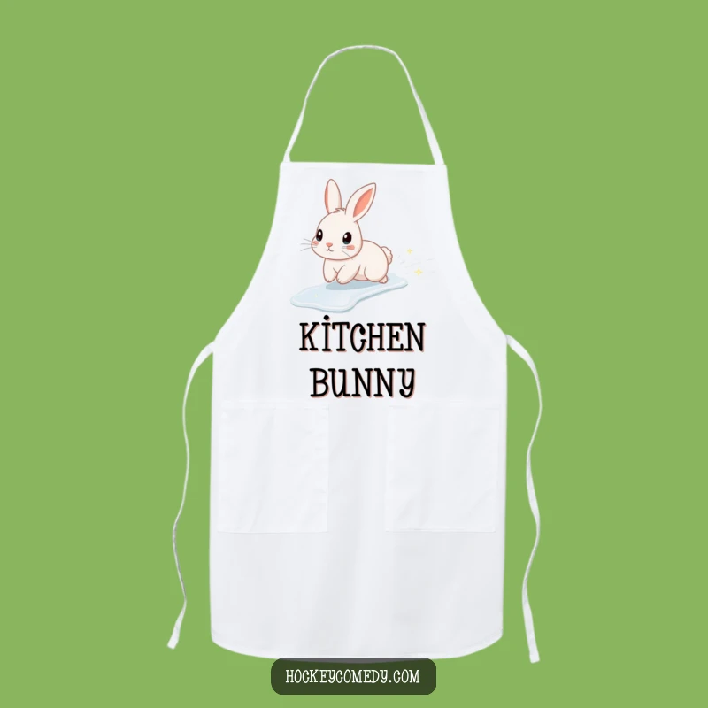 Funny Rabbit Ice Apron: Sparkly Kitchen Fun, Cute Gift