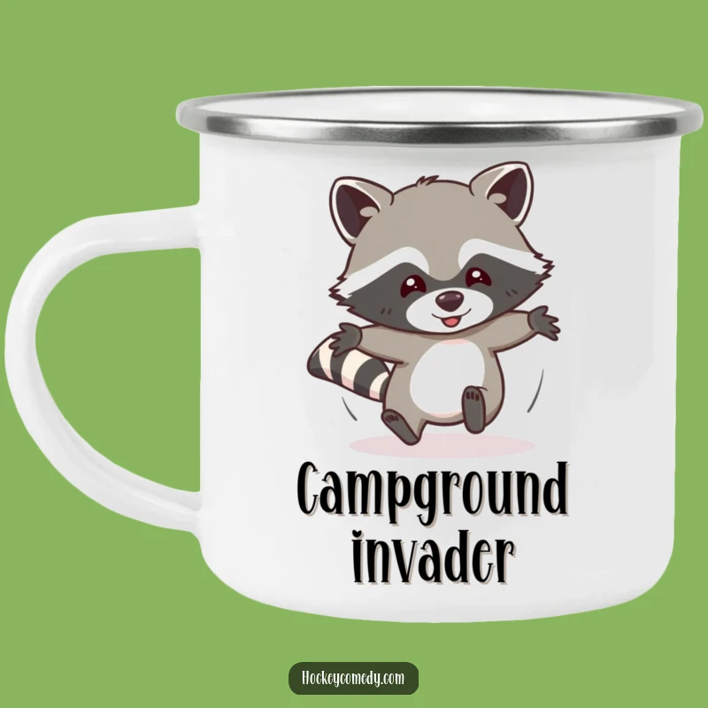 Funny Raccoon Camping Mug: Durable & Hilarious for Outdoor Adventures Gift