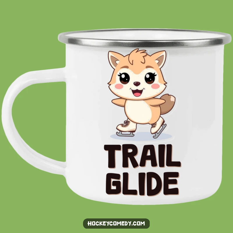 Funny Skating Animal Camping Mug - Outdoor Glide Sips, Durable & Humorous Skater Gift