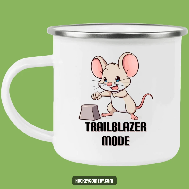 Funny Brave Mouse Camping Mug - Durable Goal Getter Cup, Adventure Gift!