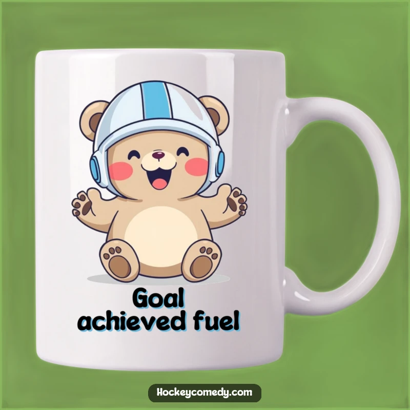 Funny Bear Goal Mug: Sports Fan Character, Perfect Funny Gift for Game Day Winners