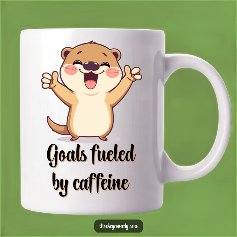 Funny Otter Victory Mug: Hilarious Goal Celebration Gift for Otter Lovers