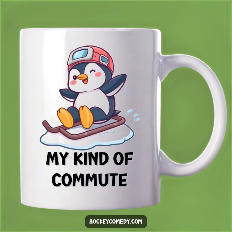 Funny Penguin Hockey Helmet Mug - Cool & Quirky Gift!