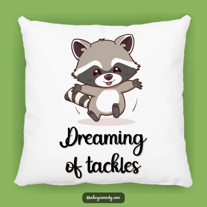 Funny Raccoon Pillow: Comfy Cushion with Hilarious Sliding Action Gift