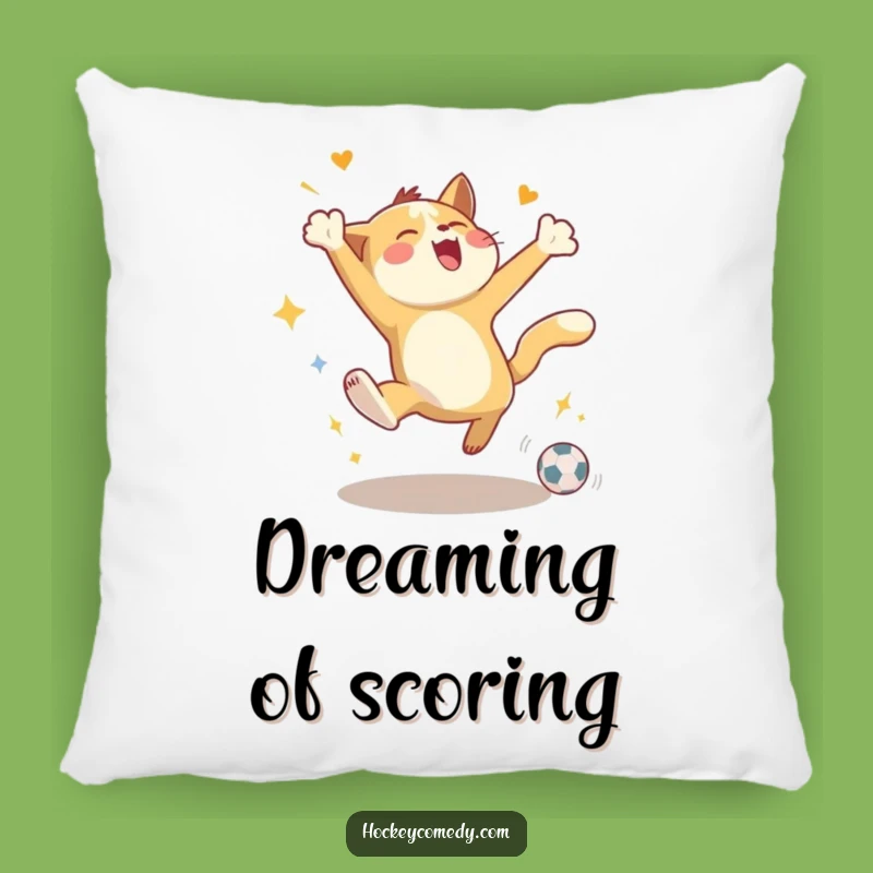 Funny Animal Goal Celebration Pillow - Cozy Joy Accent