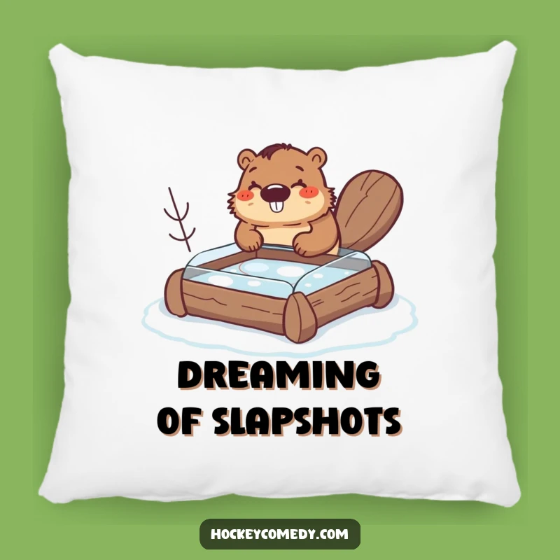 Funny Beaver Pillow - Cozy & Hilarious DIY Rink Accent Cushion Gift