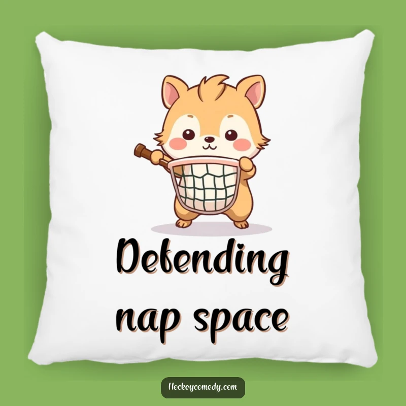 Funny Brave Animal Pillow - Comfy Cushion with Determined Defense Humor Gift