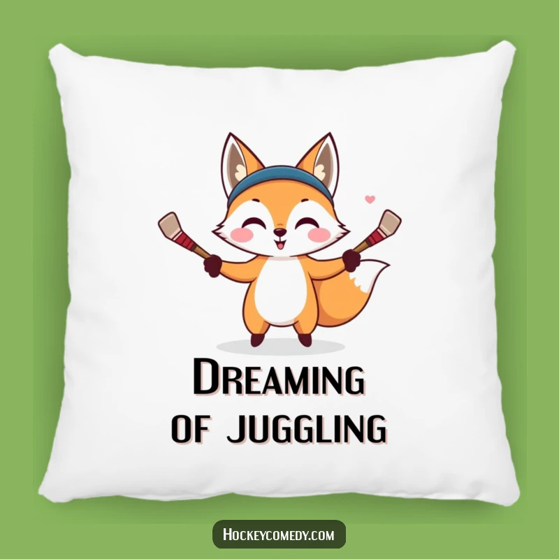 Funny Fox Juggler Pillow - Cozy Up with Cunning Comfort!