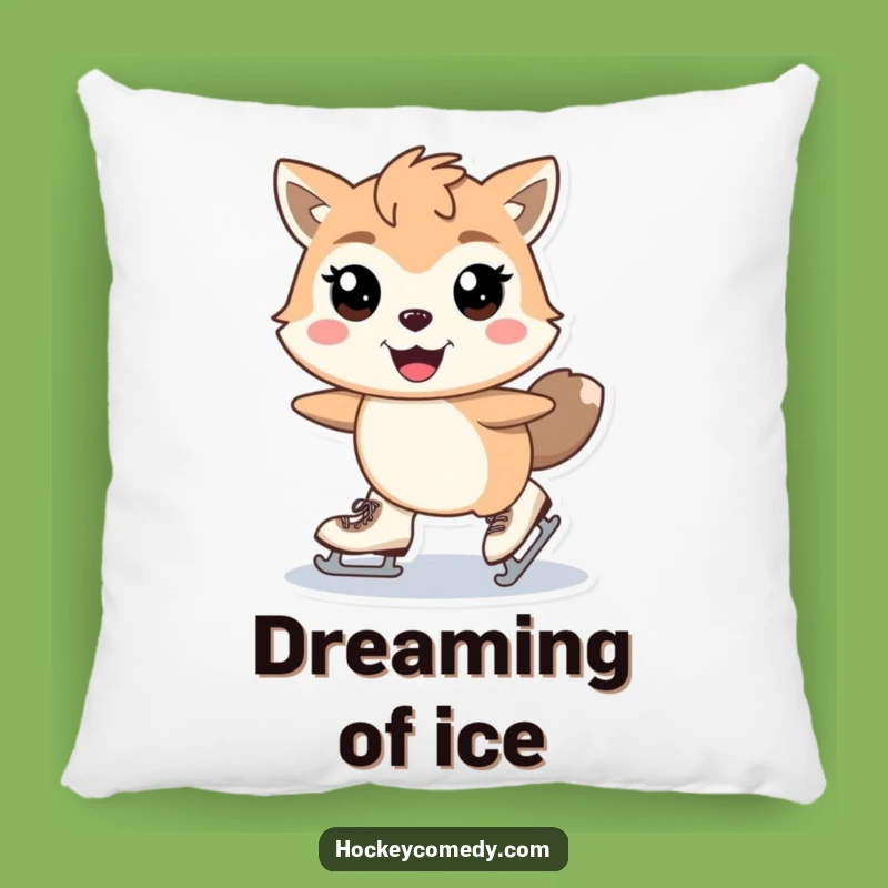 Funny Skating Animal Pillow - Cozy Glide, Gleeful Comfort, Perfect Accent Gift
