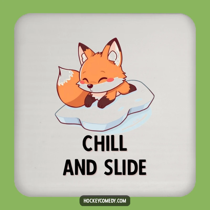 Funny Fox Ice Slide Coaster Set - Winter Protection, Humorous Gift