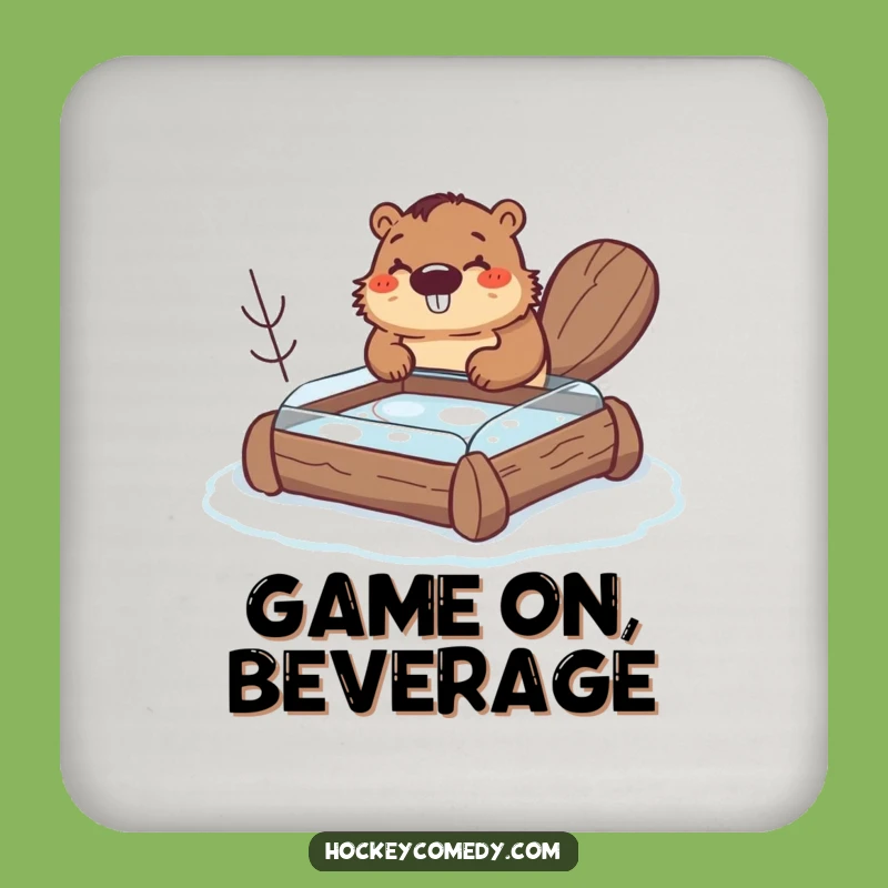 Funny Beaver Drink Coaster Set - Hilarious DIY Protection for Surfaces