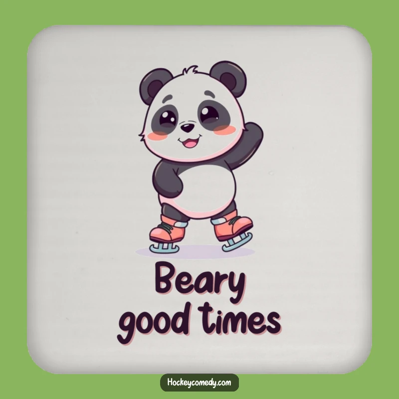Funny Panda Skating Coaster - Protect Surfaces with Wobbly Fun, Perfect Funny Gift