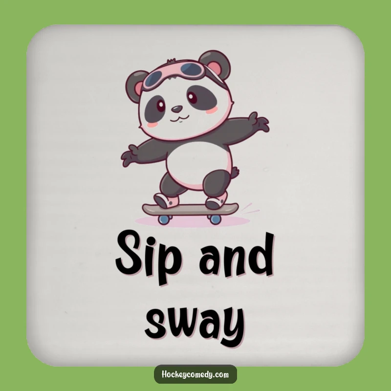 Funny Panda Skate Coaster Set - Beginner Protection, Humorous Gift