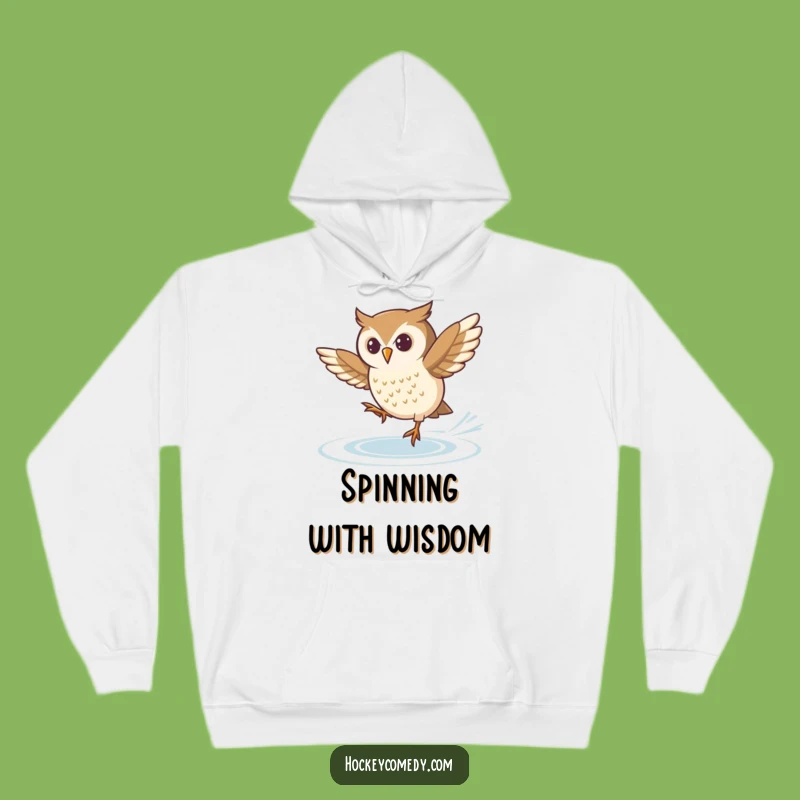 Cozy Funny Skating Owl Hoodie: Stay Warm While You Conquer the Ice