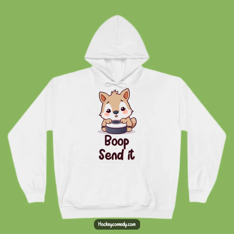 Funny Playful Animal Hoodie - Cozy Comfort with a Puck Nudge Gift