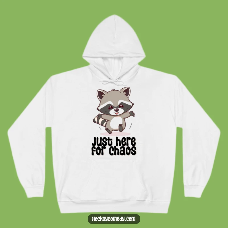 Funny Raccoon Hoodie: Cozy Comfort Meets Hilarious Sliding Action Gift