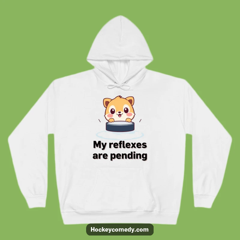 Funny Surprised Animal Hoodie - Cozy Warmth with a Hockey Puck Scare Gift
