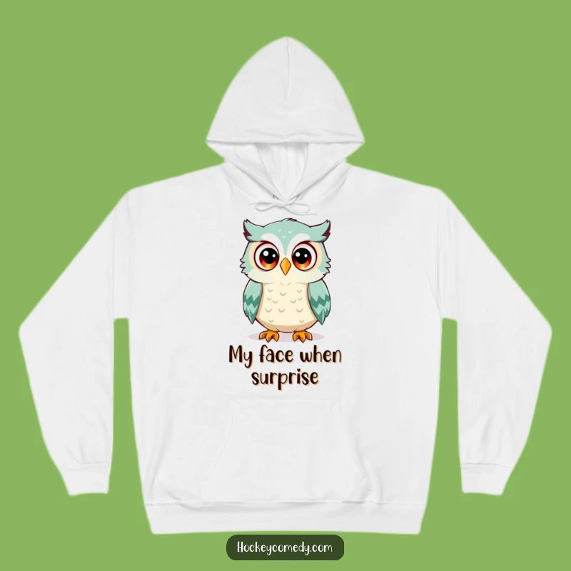 Funny Owl Hoodie - Cozy & Hilarious Hockey Surprise Sweatshirt Gift