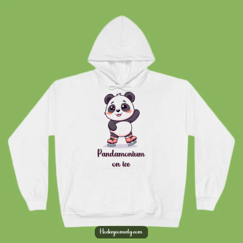 Funny Panda Skating Hoodie - Cozy Wobbly Bear Sweatshirt, Ideal Funny Gift