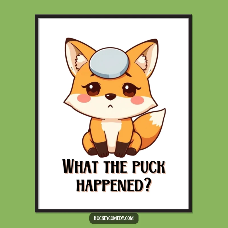 Funny Free Printable Wall Art: Confused Fox Downloadable Art for Decor