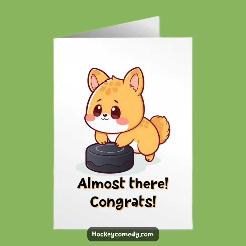 Free Printable Congrats Card: Funny Tripping Animal - Surprised Celebration Downloadable
