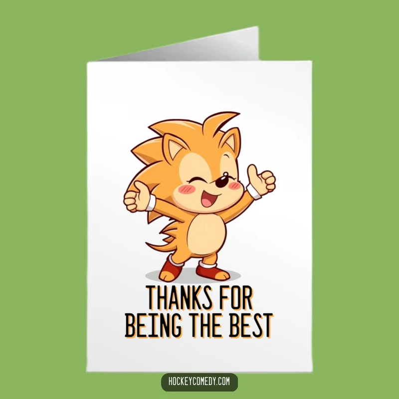 Free Printable Thank You Hedgehog Card - A Grateful Downloadable Gift