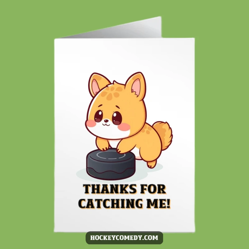 Funny Free Printable Thank You Card: Tripping Animal - Humorous Appreciation Downloadable