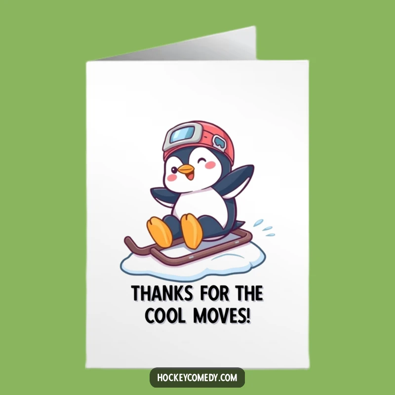Free Printable Thank You Card: Penguin's Cool Thanks!