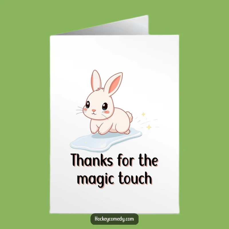 Free Printable Thank You Sparkle Rabbit Card - A Sweet Downloadable Gift
