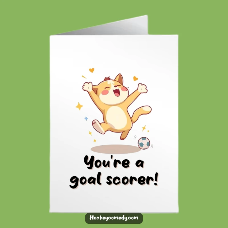 Free Printable Thank You Card: Energetic Animal Goal - Joyful Appreciation Downloadable