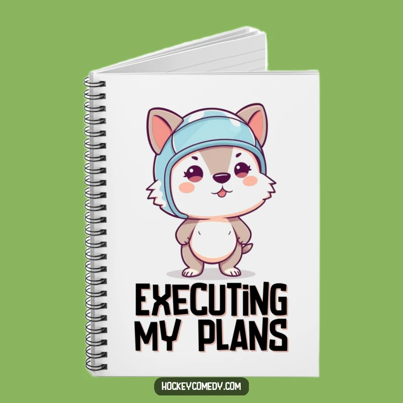 Funny Animal Slapshot Notebook - Plan Your Game