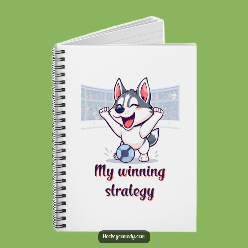 Funny Husky Goal Scoring Notebook: Triumphant Roar Journal, Ideal Funny Gift