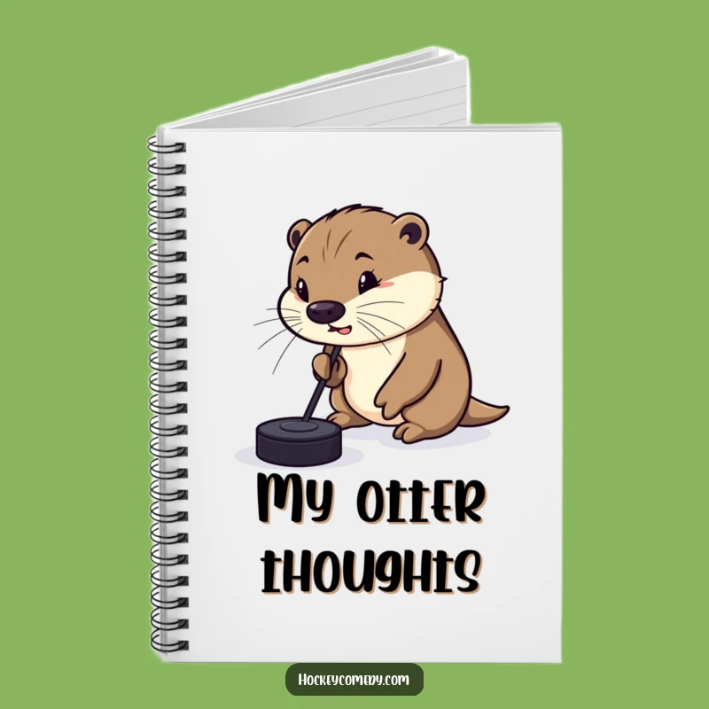 Funny Otter Hockey Notebook: Jot Down Ideas with a Silly Dribbler!