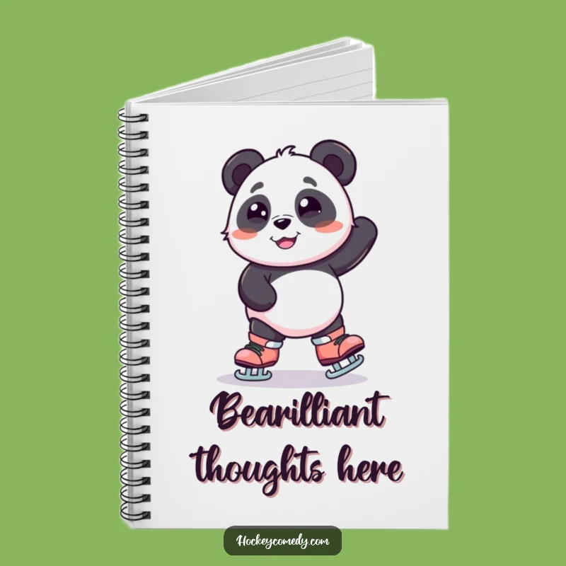 Funny Panda Skating Notebook - Journal Your Wobbly Adventures, Perfect Funny Gift