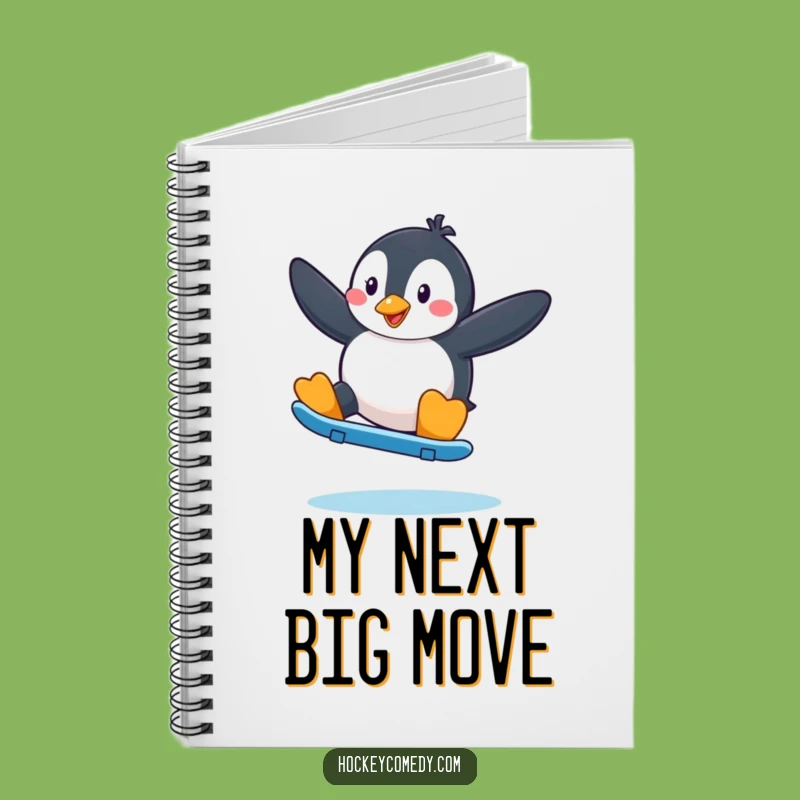 Funny Penguin Skater Notebook: Plan Your Cool Moves - A Funny Gift