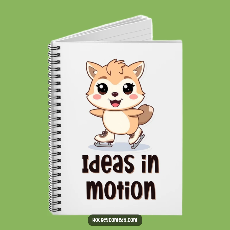 Funny Skating Animal Notebook - Smooth Ideas, Gleeful Notes, Perfect Gift for Creators