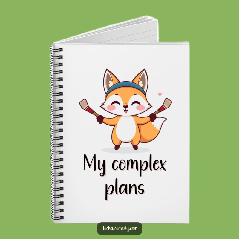 Funny Fox Juggler Notebook - Jot Down Your Clever Ideas!
