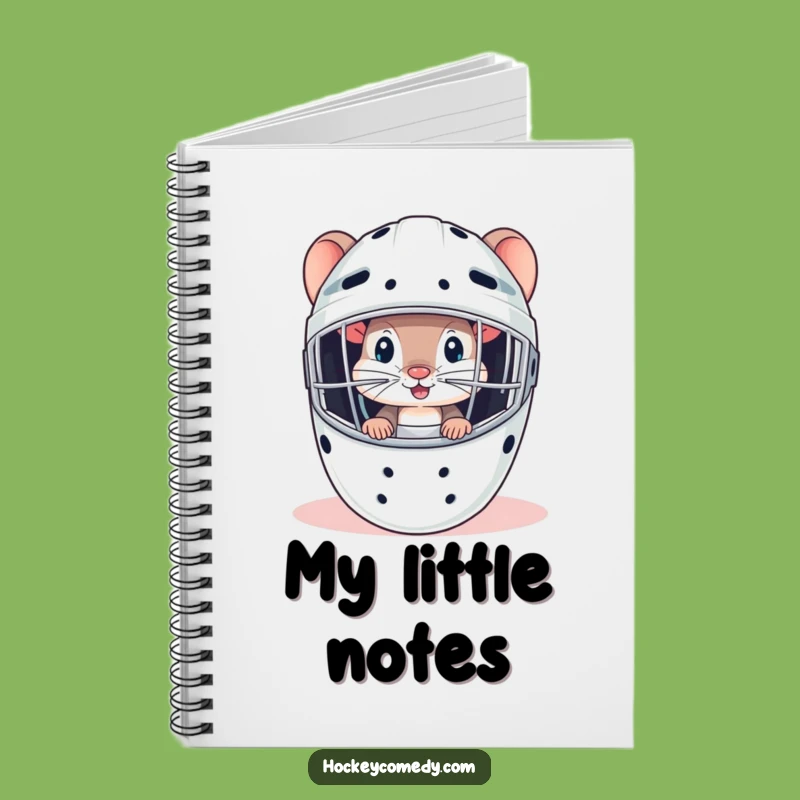 Funny Mouse Goalie Notebook: Jot Down Secrets with Hockey Notes