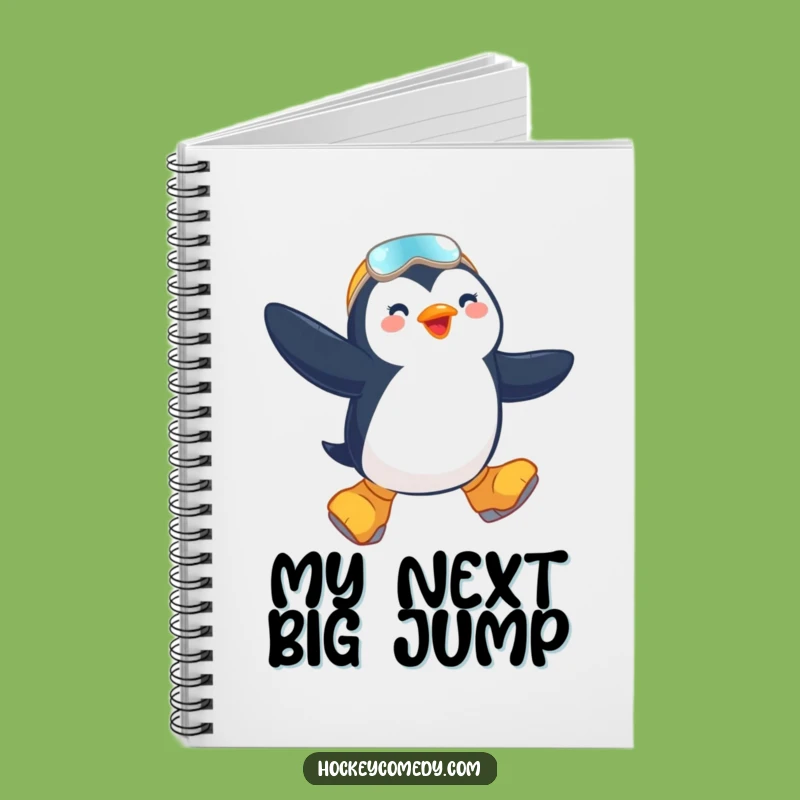 Funny Penguin Skater Notebook - Jot Down Your Winter Adventures!