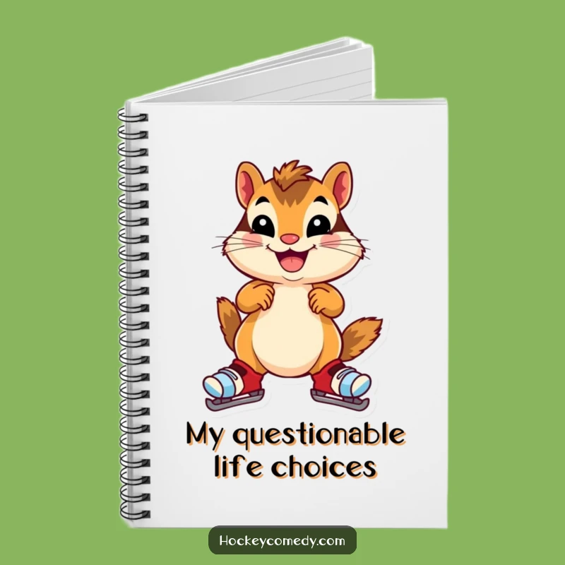 Funny Chipmunk Notebook - Hilarious Journal for Skating Dreams & Notes