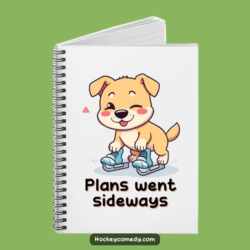 Funny Dog Skater Notebook - Hilarious Journal for Ideas Gift