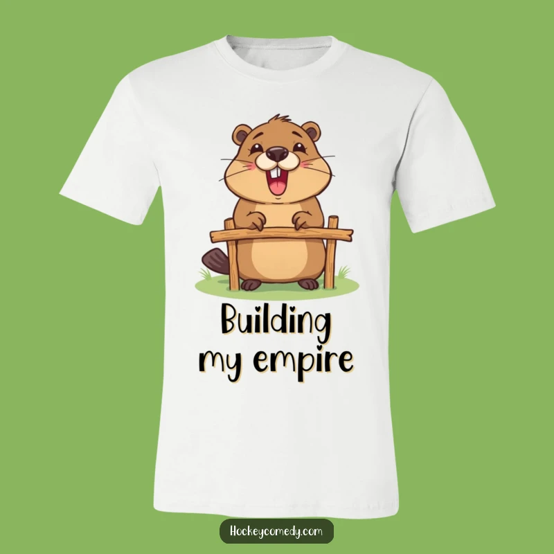 Funny Beaver Builds Goalpost T-Shirt: Wear Your DIY Spirit Proudly