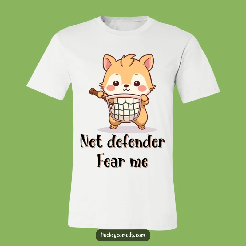 Funny Brave Animal Hockey T-Shirt - Determined Goalie Tee Gift