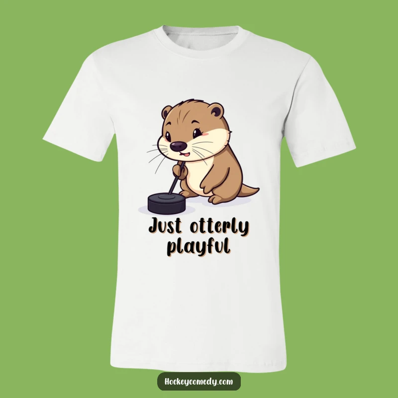 Funny Otter Hockey T-Shirt: Show Off Your Silly Skills!