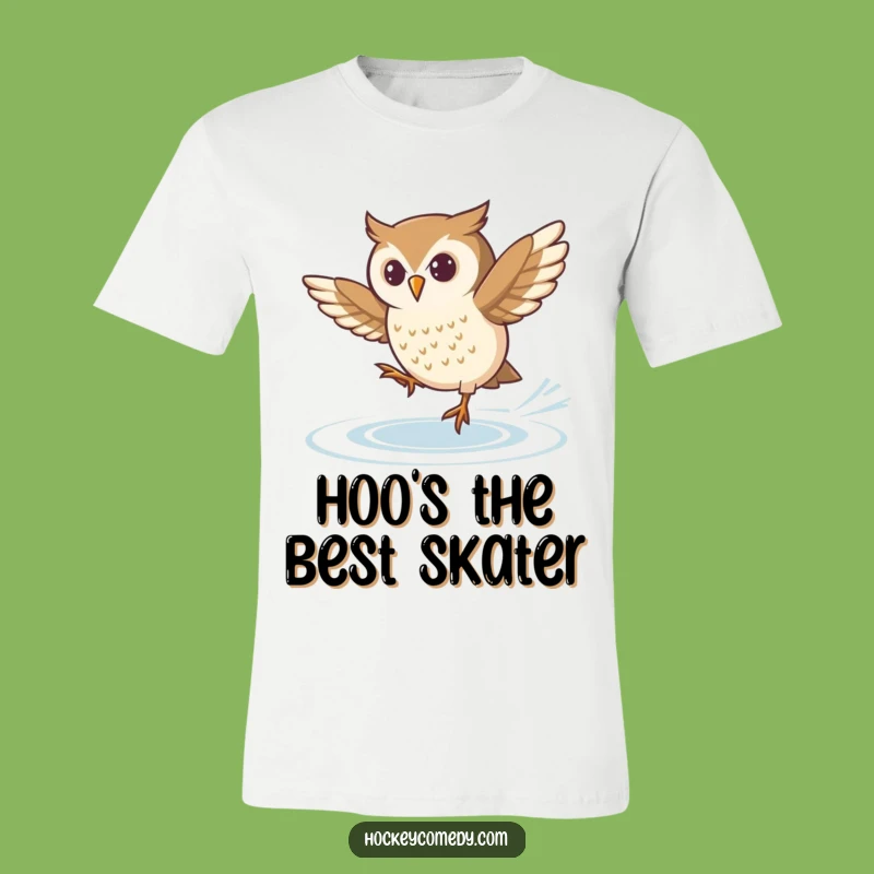 Funny Skating Owl T-Shirt: Show Your Determined Spirit on the Ice
