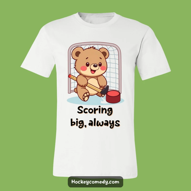 Funny Bear Cub Hockey T-Shirt - Play Like a Cub!