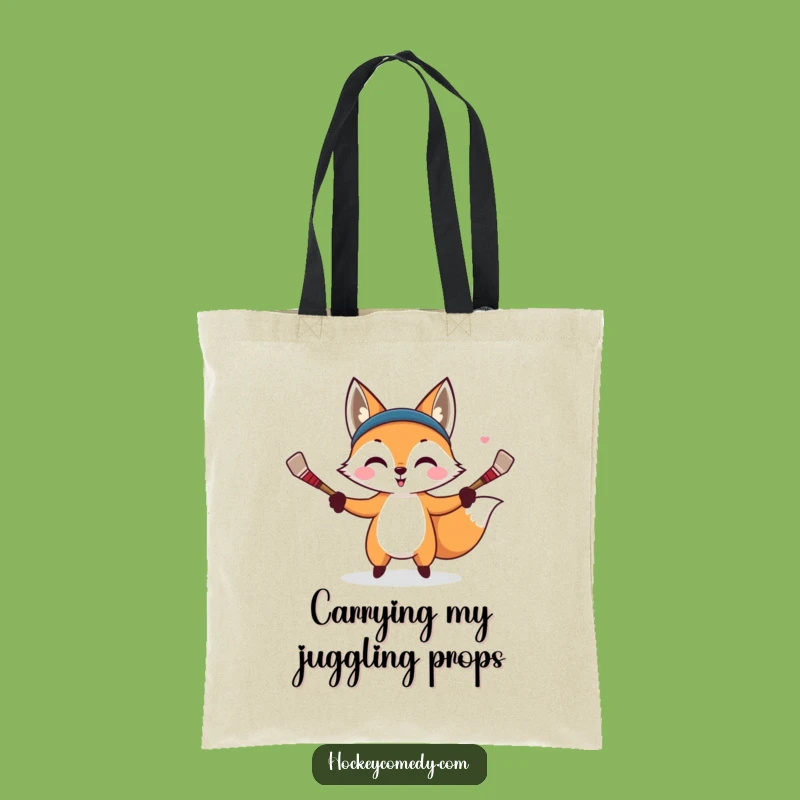 Funny Fox Juggler Tote Bag - Carry Your Tricks with You!